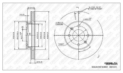I2010BDISCF - BRAKE DISC * FRONT