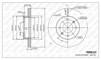 GET0BDISCF - BRAKE DISC * FRONT