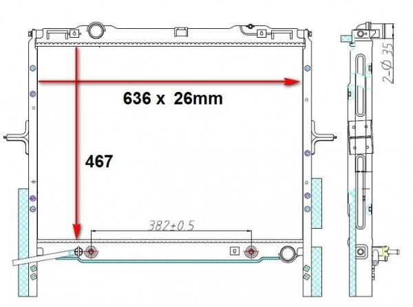 SOR10RADA25D - RADIATOR | AUTO | 03-09 | 2.5D
