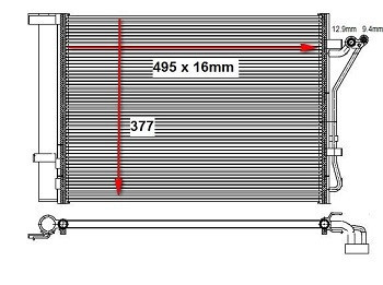 I2010ACC2 - A/C CONDENSER (PFL) 2 PIPE