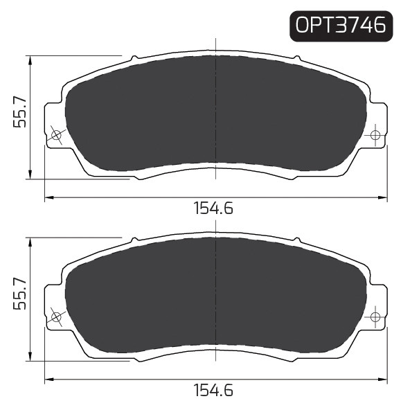 CRV30BPADF20O - BRAKE PAD SET FRONT | OPTIMA