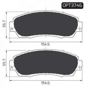 CRV30BPADF20O - BRAKE PAD SET FRONT | OPTIMA